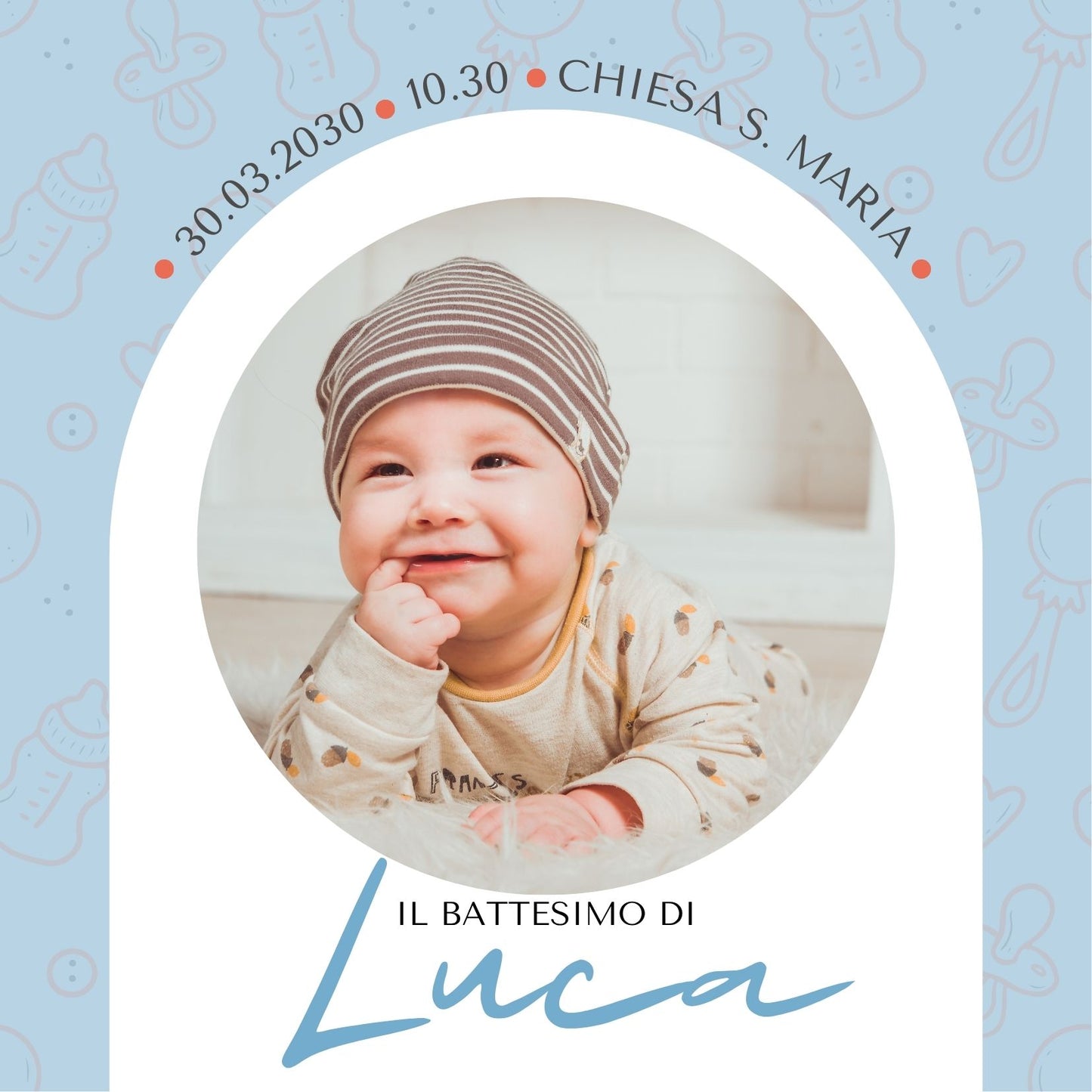 Invito Personalizzato Quadrato per Eventi