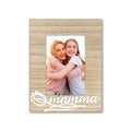 Cornice da Tavolo Famiglia - Portafoto in Legno con Scritta