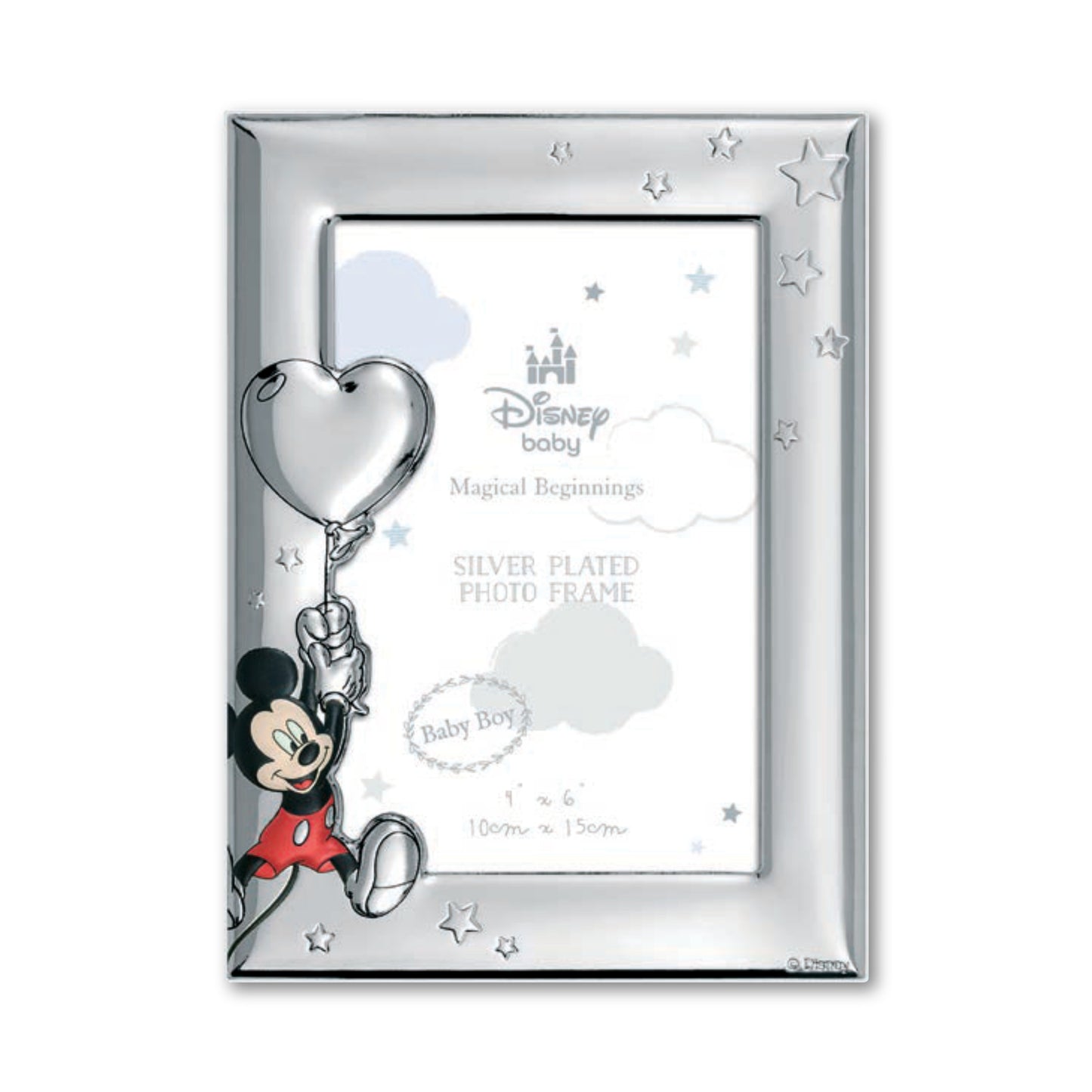 Cornice Portafoto Nascita e Neonato in Silver