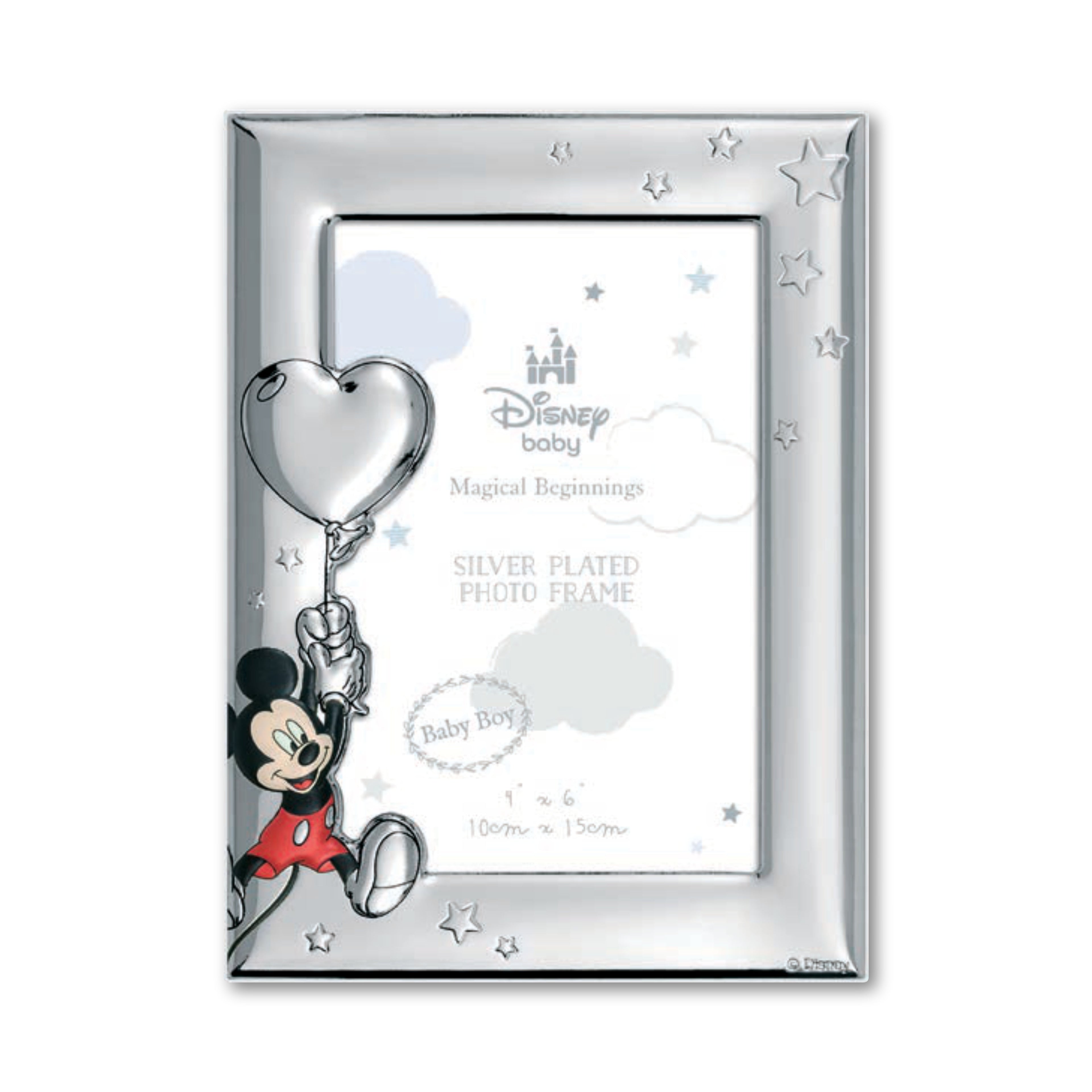 Cornice Portafoto Nascita e Neonato in Silver