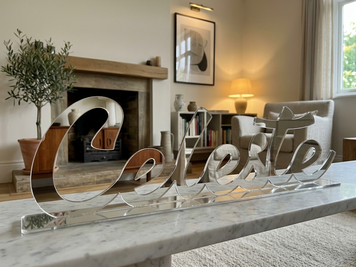 Scritta Sagomata Personalizzata - Decorazione 3D da Tavolo