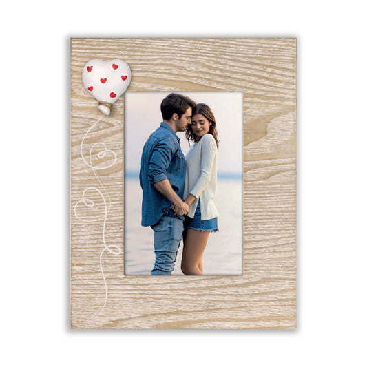 Cornice da Tavolo Love - Portafoto Romantico in Legno