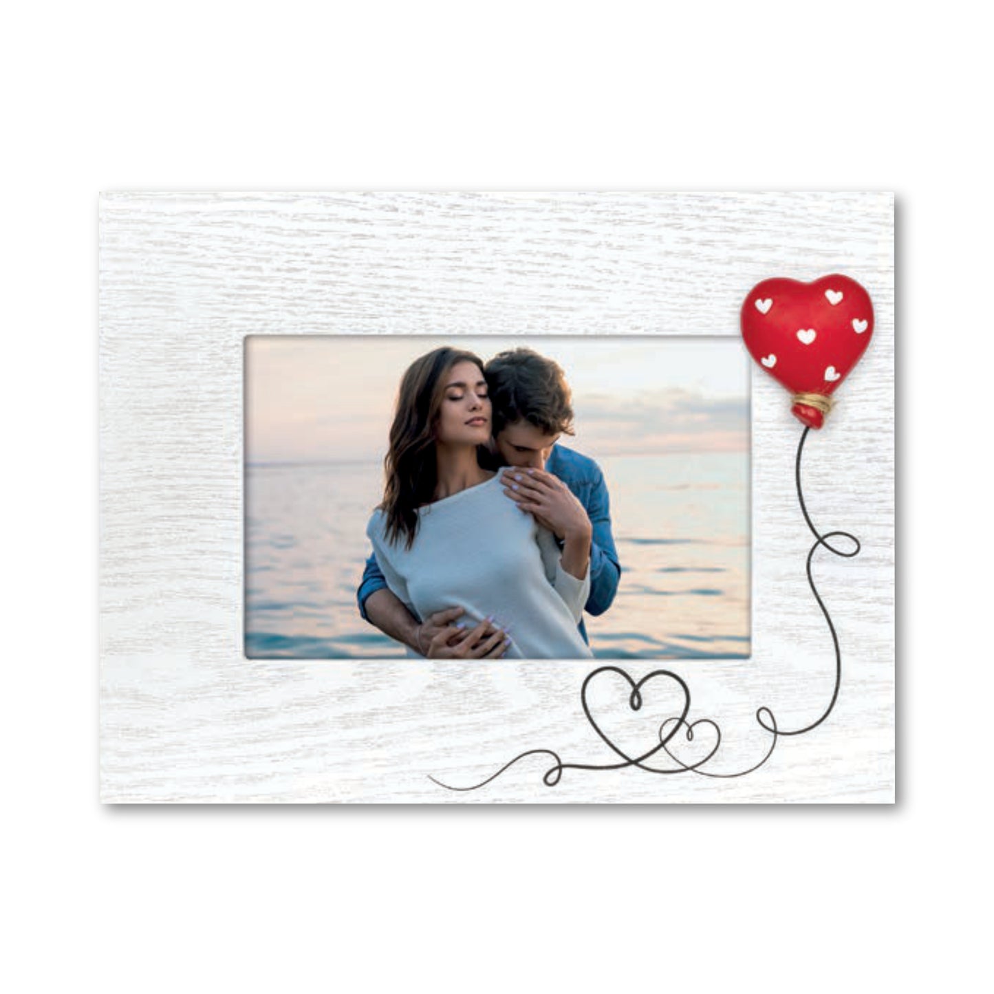 Cornice da Tavolo Love - Portafoto Romantico in Legno