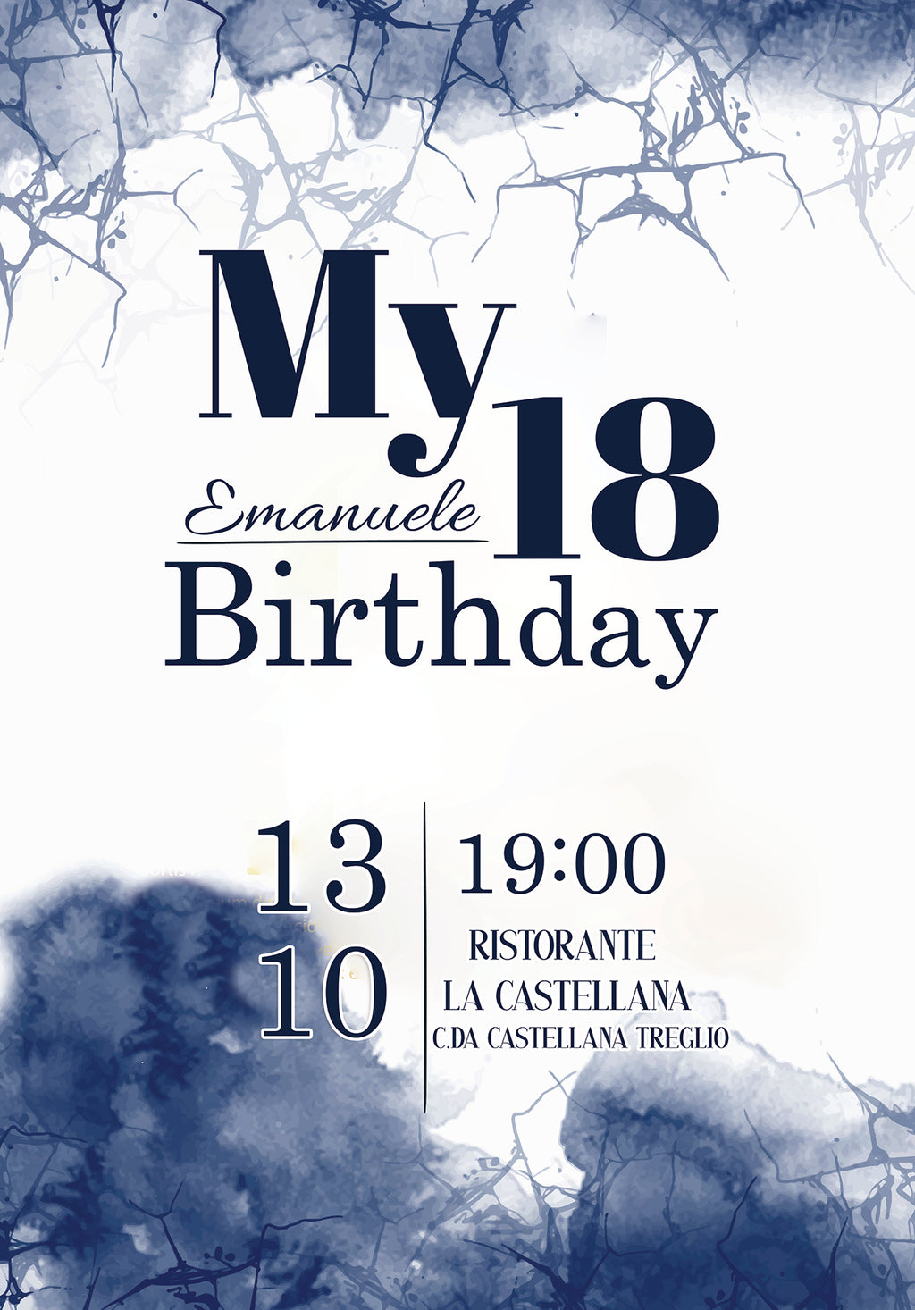 Invito Personalizzato Classico per Eventi