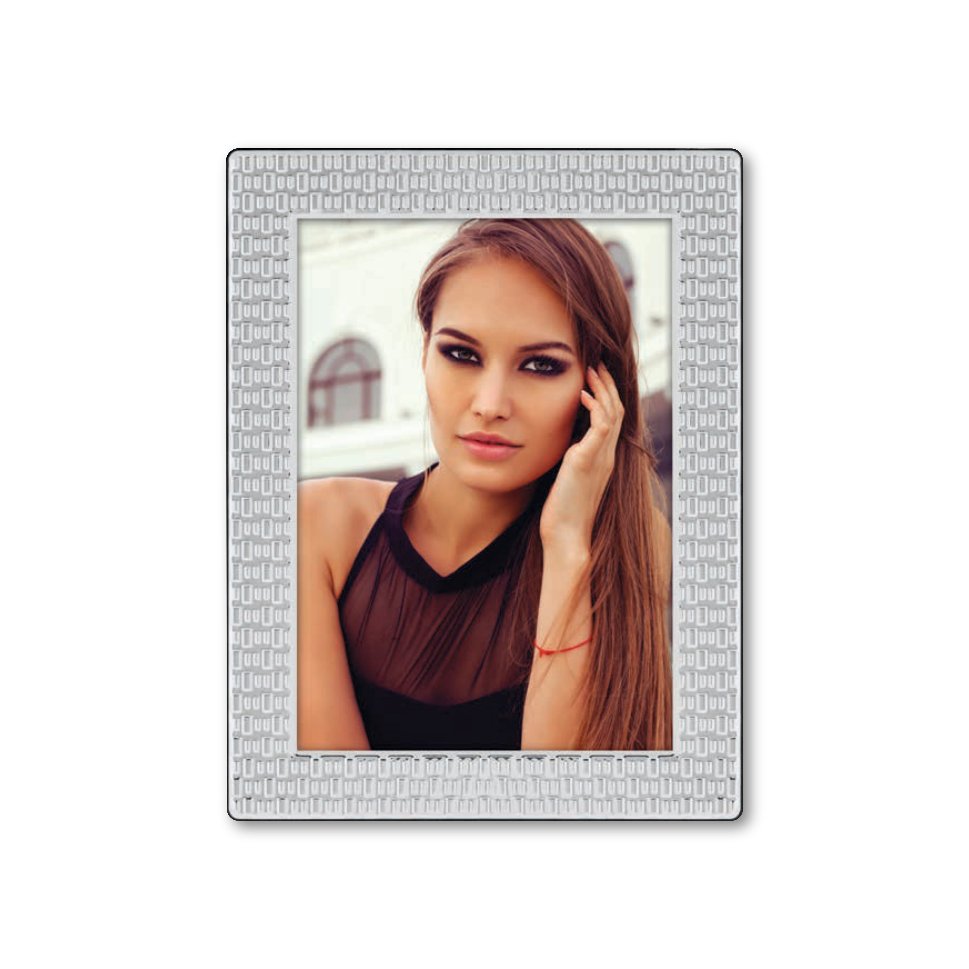 Cornice Silver Minimal Chic - Portafoto da Tavolo