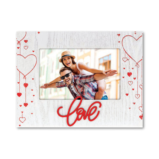 Cornice da Tavolo Love - Portafoto Romantico in Legno