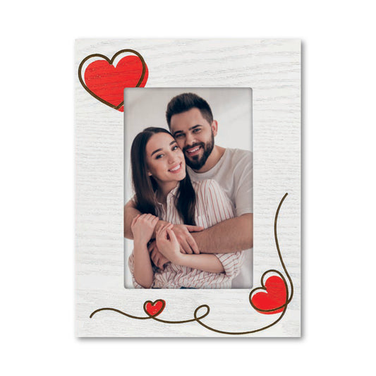 Cornice da Tavolo Love - Portafoto Romantico in Legno