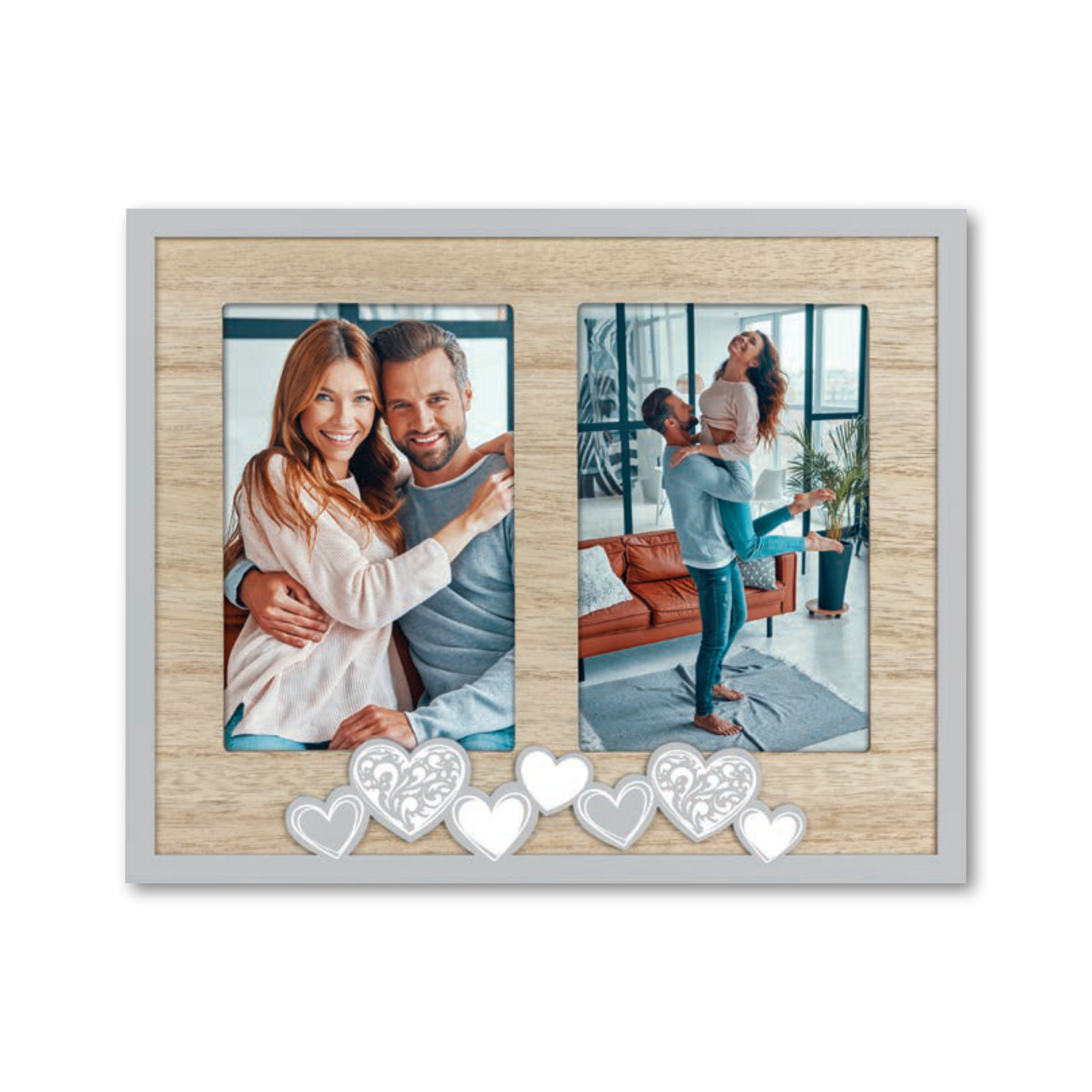Cornice da Tavolo Love - Portafoto Romantico in Legno