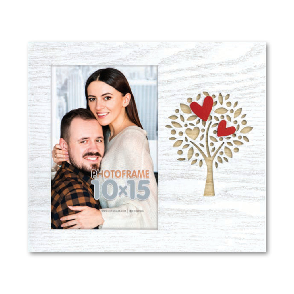 Cornice da Tavolo Love - Portafoto Romantico in Legno