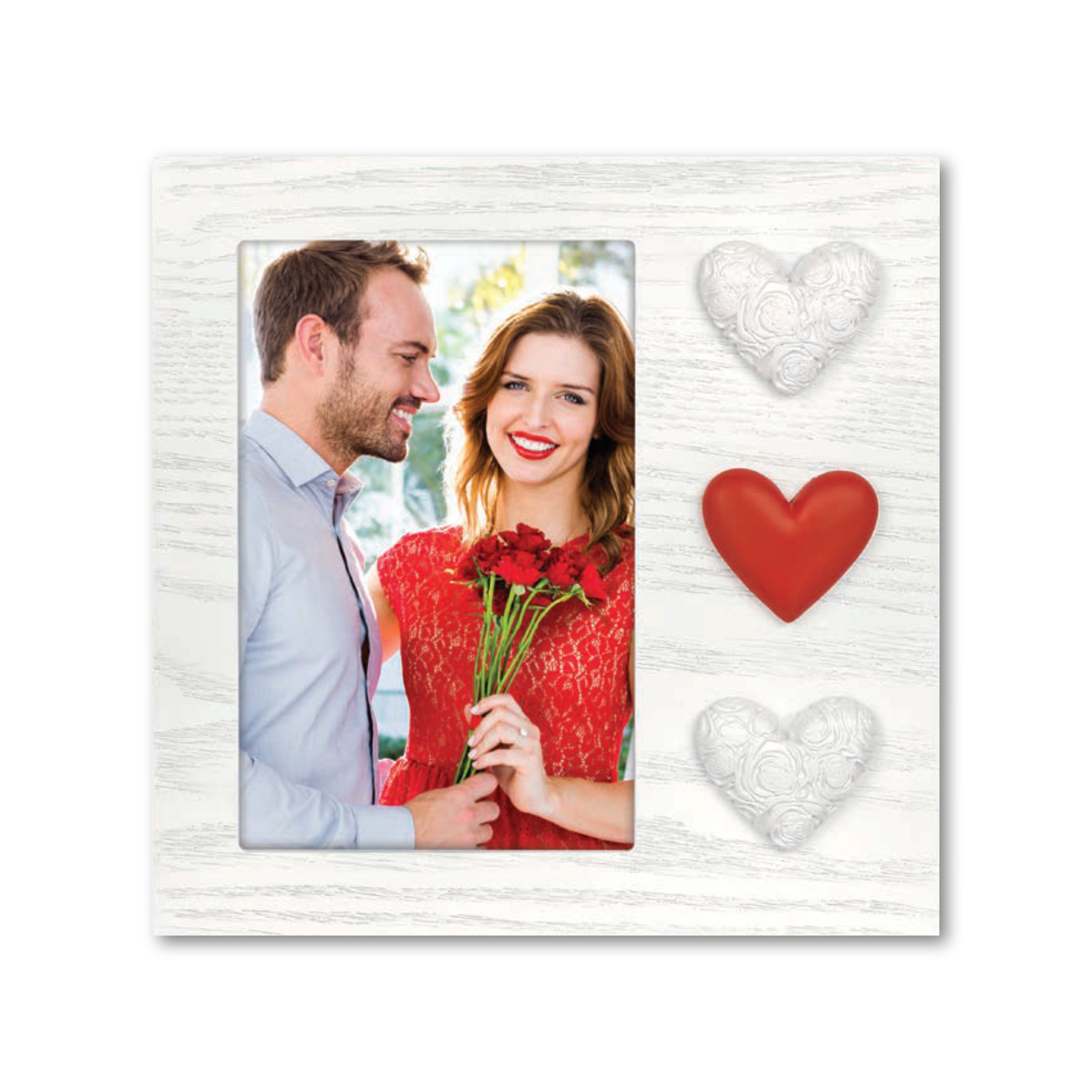 Cornice da Tavolo Love - Portafoto Romantico in Legno