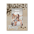 Cornice da Tavolo Famiglia - Portafoto in Legno con Scritta