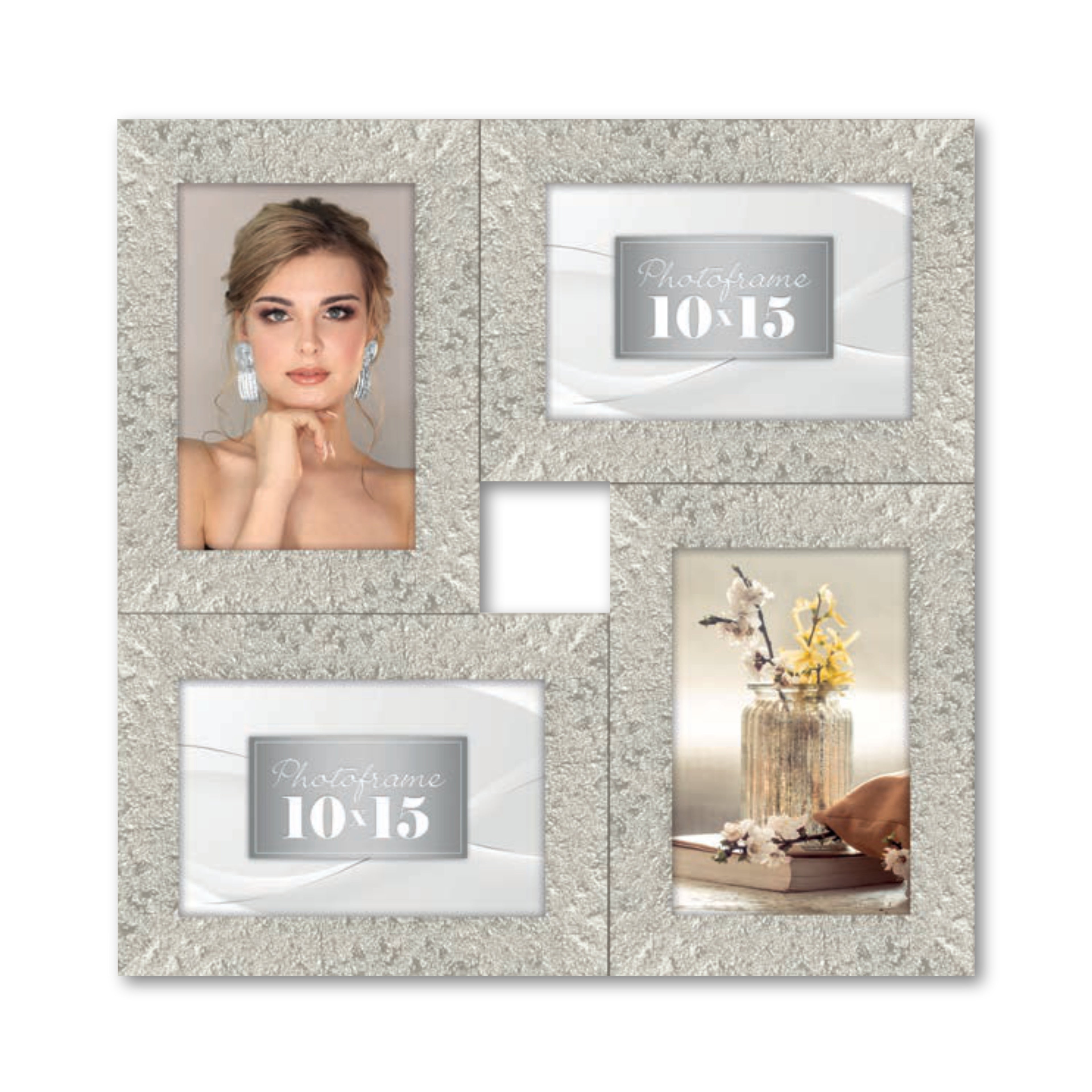 Cornice Multifoto Moderna - Portafoto Multiframe per Famiglia e Ricordi