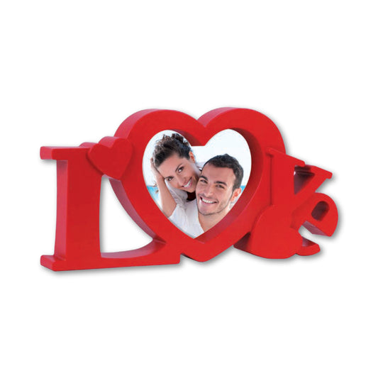 Cornice da Tavolo Love - Portafoto Romantico in Legno