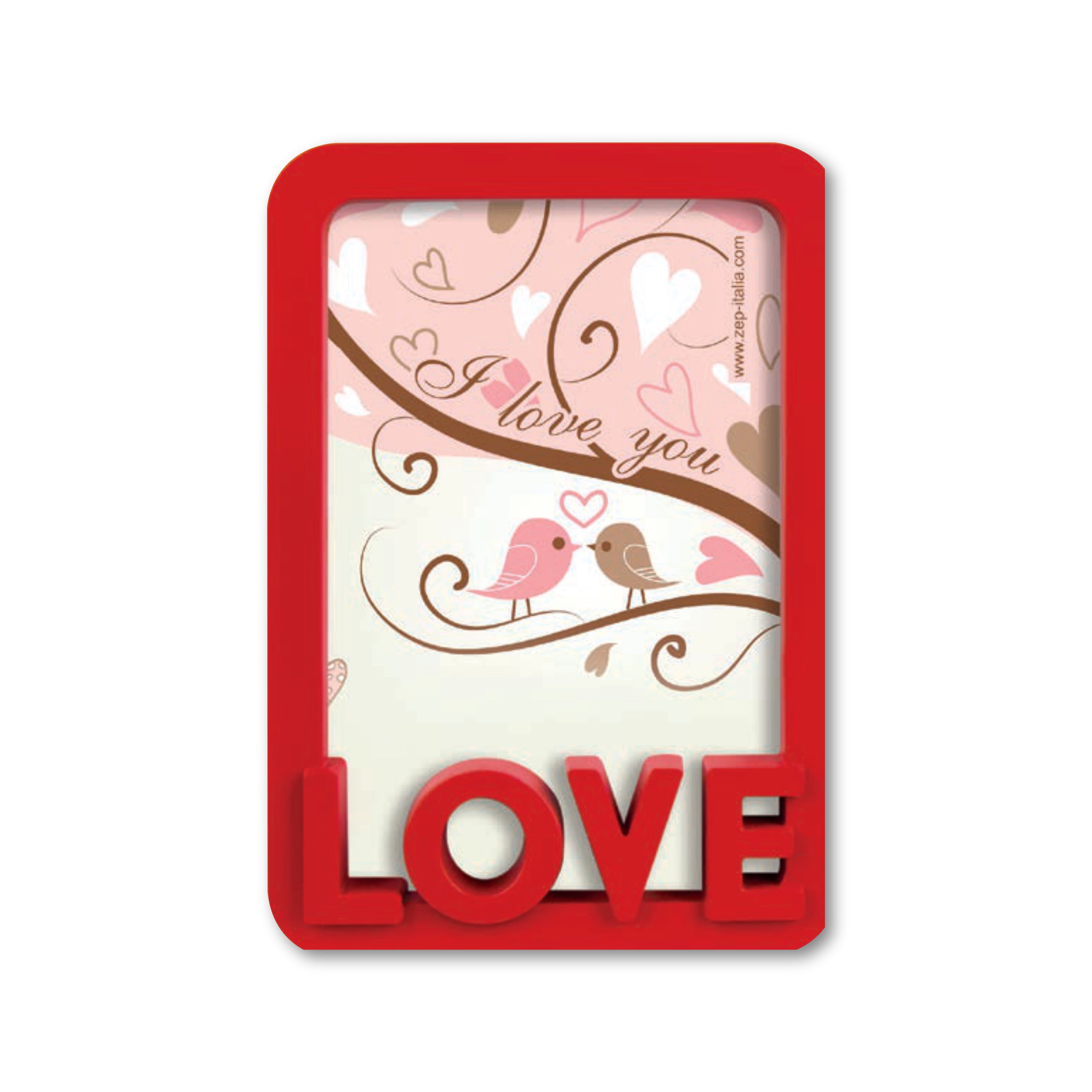 Cornice da Tavolo Love - Portafoto Romantico in Legno