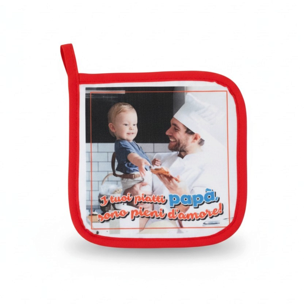 Presina da Cucina Personalizzata con Frase e Grafica - Presina Idea Regalo