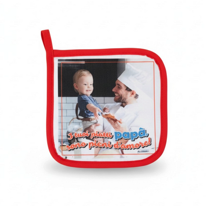Presina da Cucina Personalizzata con Frase e Grafica - Presina Idea Regalo