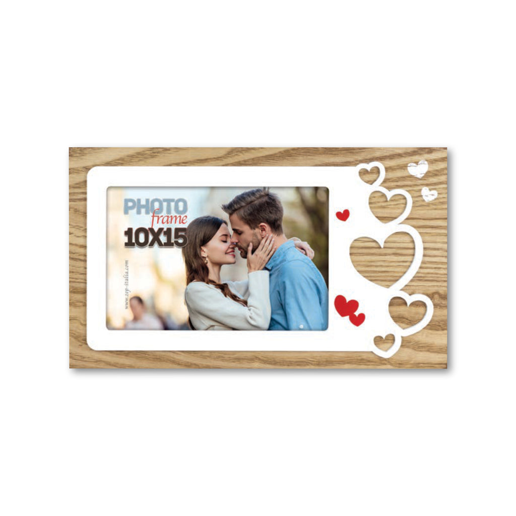 Cornice da Tavolo Love - Portafoto Romantico in Legno