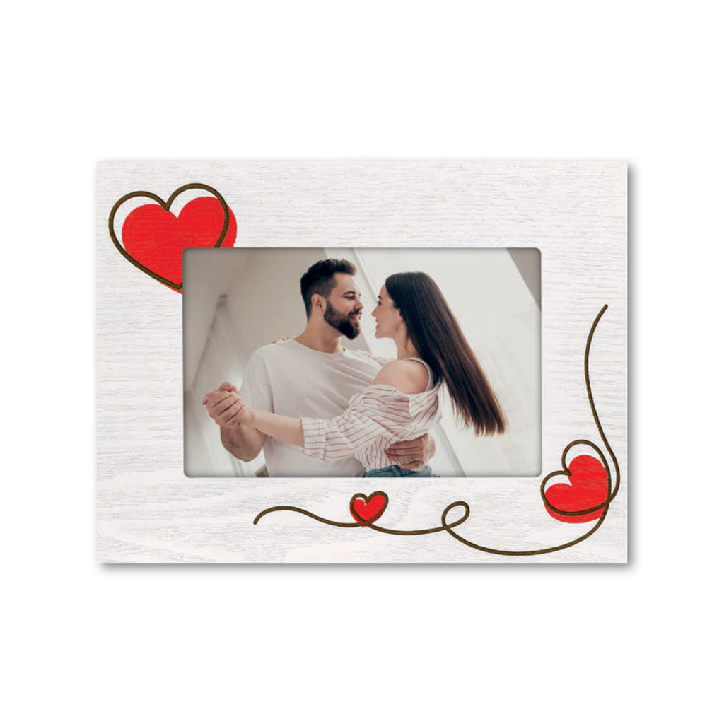 Cornice da Tavolo Love - Portafoto Romantico in Legno