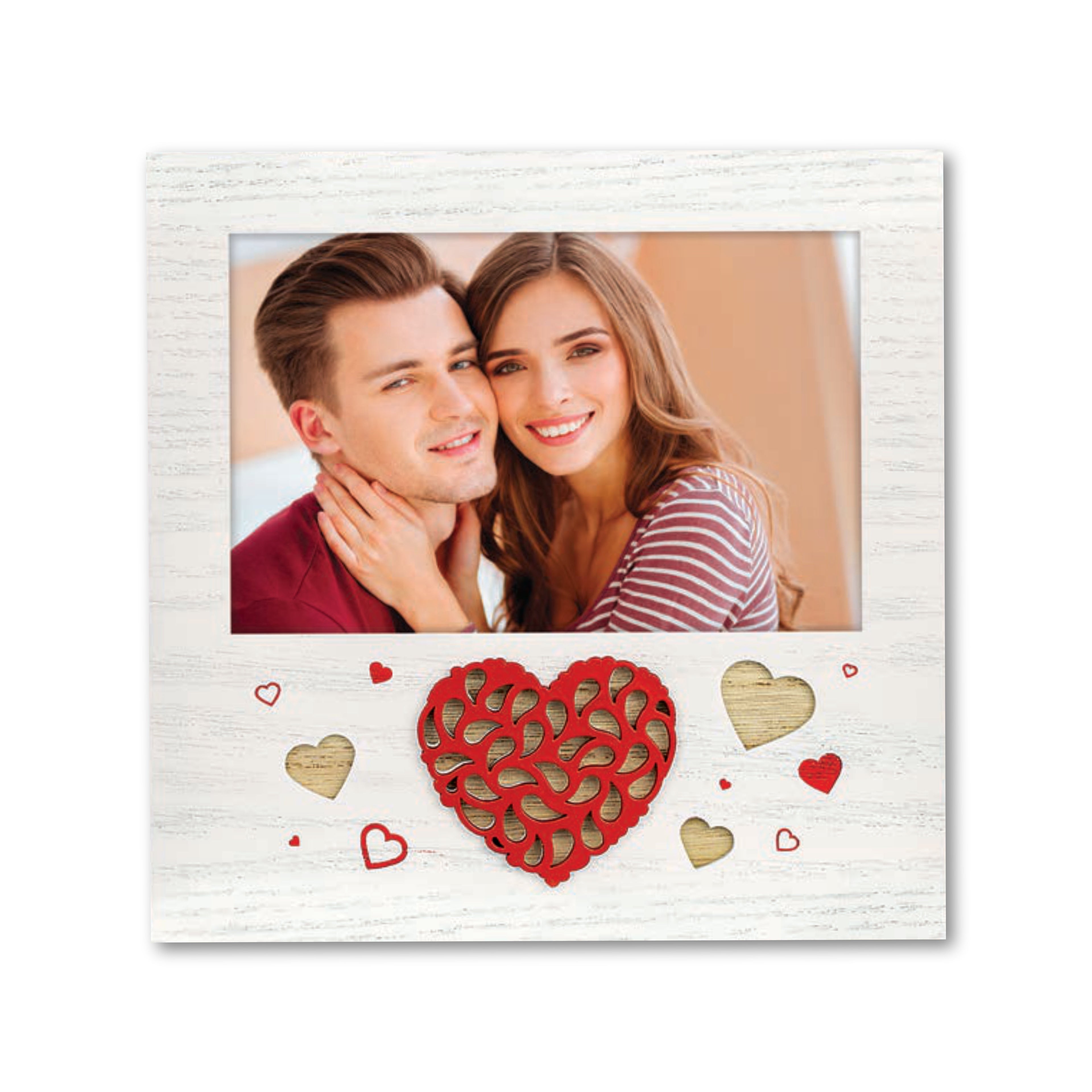 Cornice da Tavolo Love - Portafoto Romantico in Legno