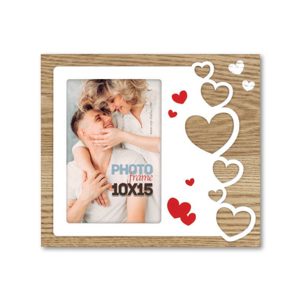 Cornice da Tavolo Love - Portafoto Romantico in Legno