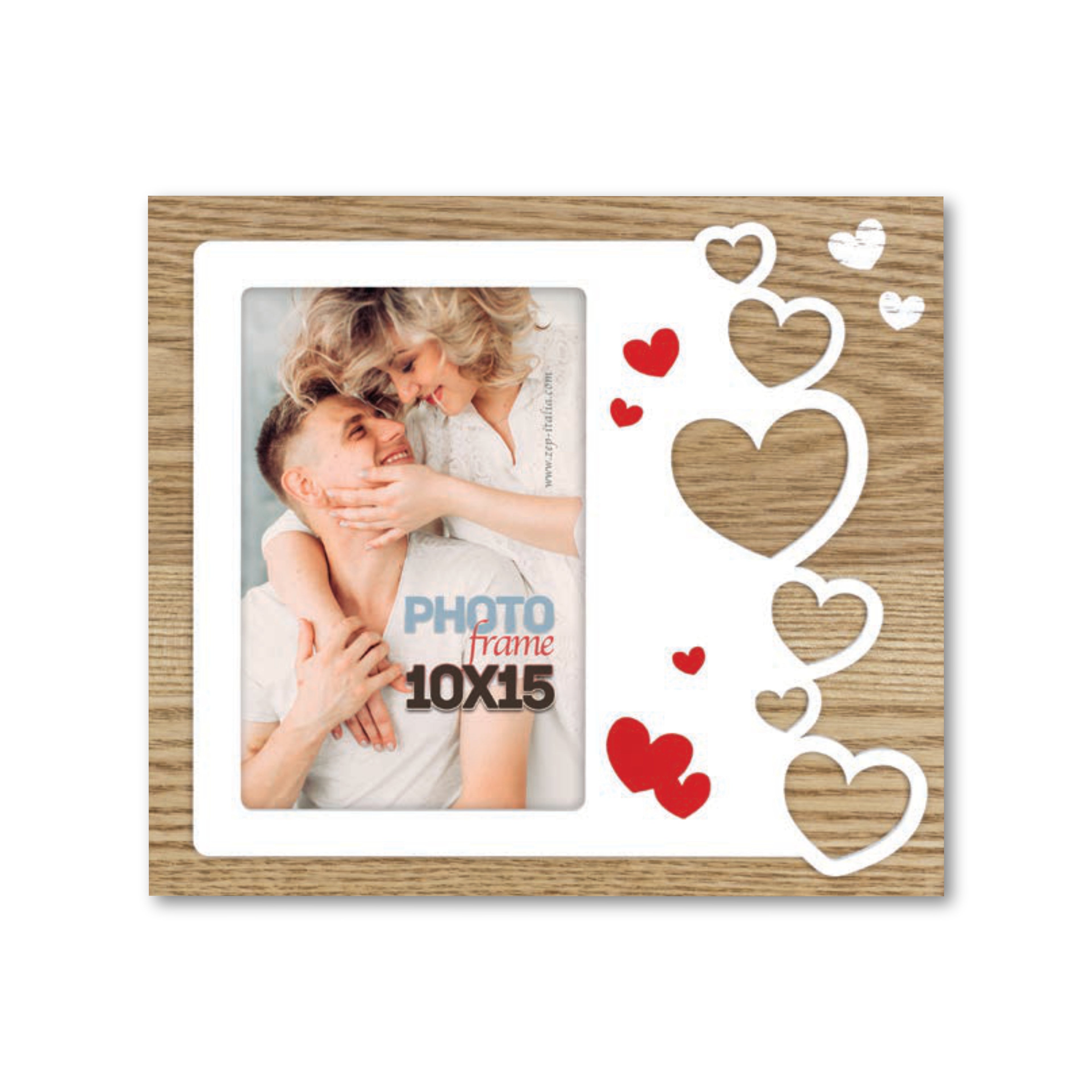 Cornice da Tavolo Love - Portafoto Romantico in Legno