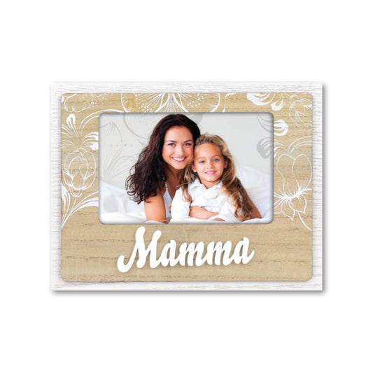 Cornice da Tavolo Famiglia - Portafoto in Legno con Scritta