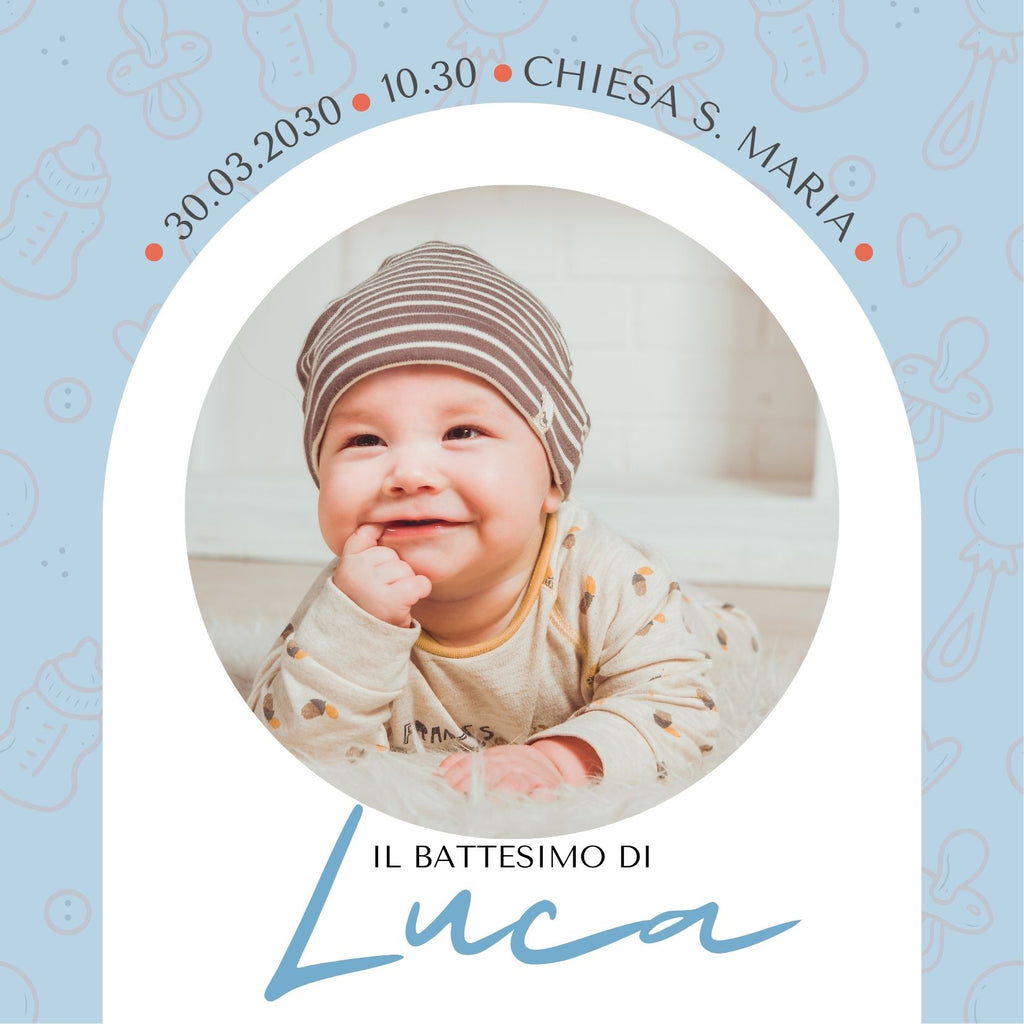 Invito Personalizzato Quadrato per Eventi