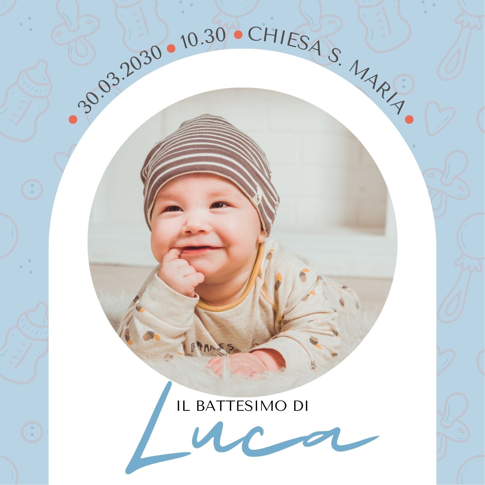 Invito Personalizzato Quadrato per Eventi