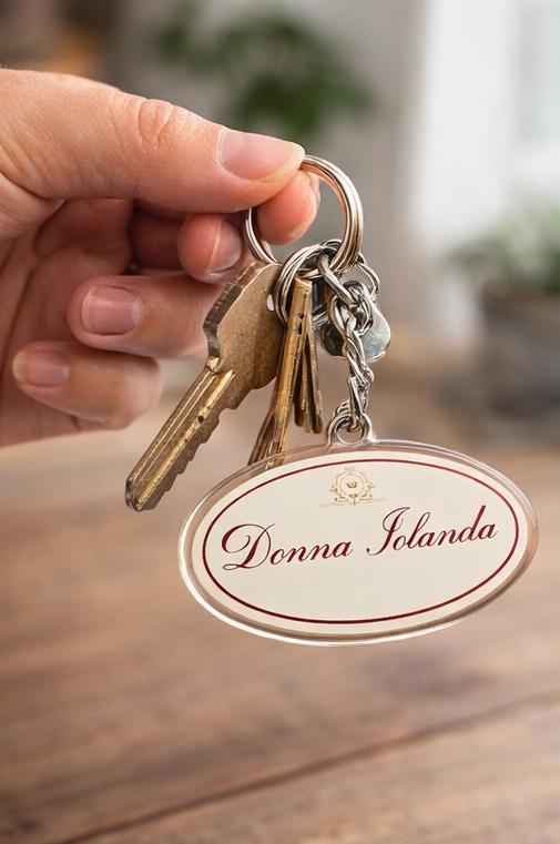 Portachiavi Personalizzato Sagomato - Accessorio con Nome o Dedica