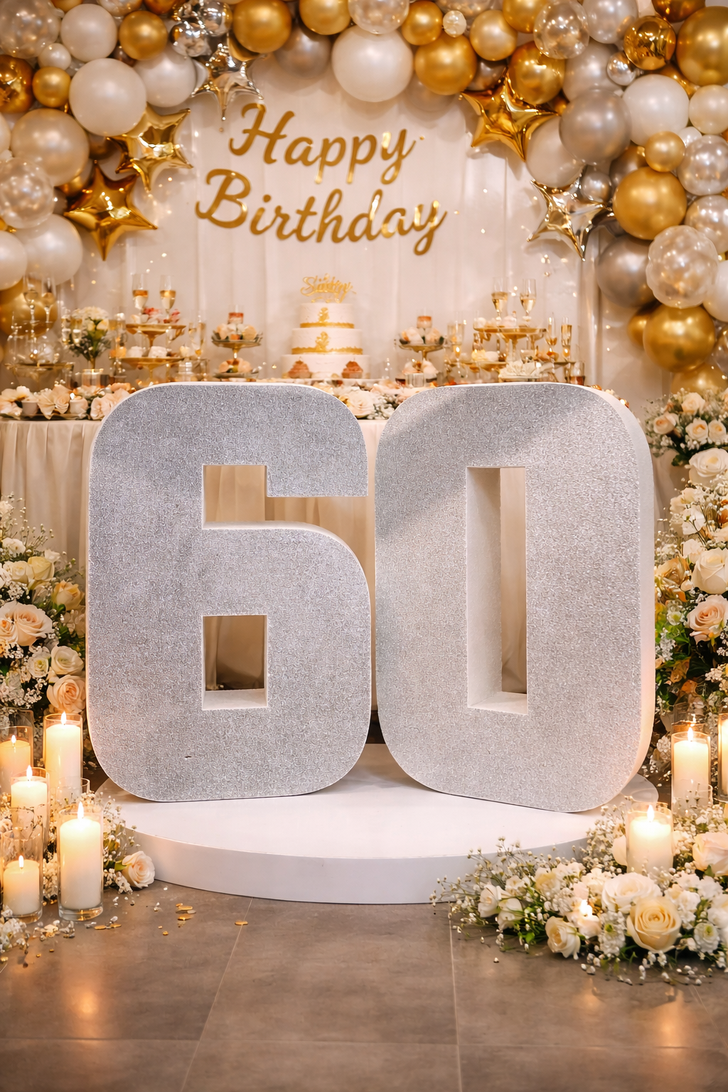 Scritta Personalizzata Glitter per Eventi - Decorazione Luccicante per Compleanni