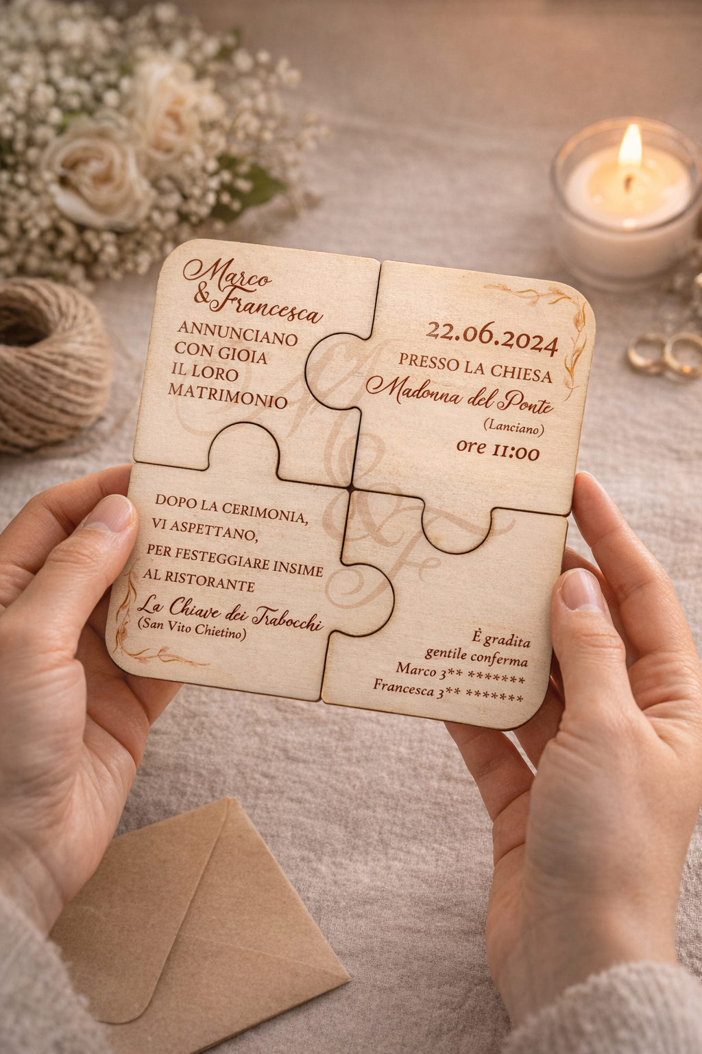 Invito Puzzle Creativo - Modo Originale per Annunciare il tuo Evento