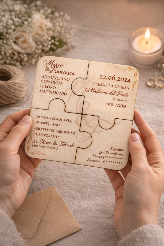Invito Puzzle Creativo - Modo Originale per Annunciare il tuo Evento