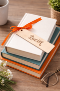 Segnalibro Personalizzato con Nome - Accessorio Lettura con Nastro Decorativo