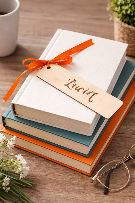 Segnalibro Personalizzato con Nome - Accessorio Lettura con Nastro Decorativo