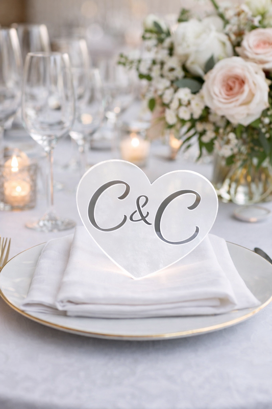 Segnaposto Personalizzato per Matrimonio ed Eventi - Dettaglio Tavola Raffinato