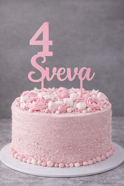 Cake Topper Personalizzato per Torta - Decorazione Compleanno e Cerimonia