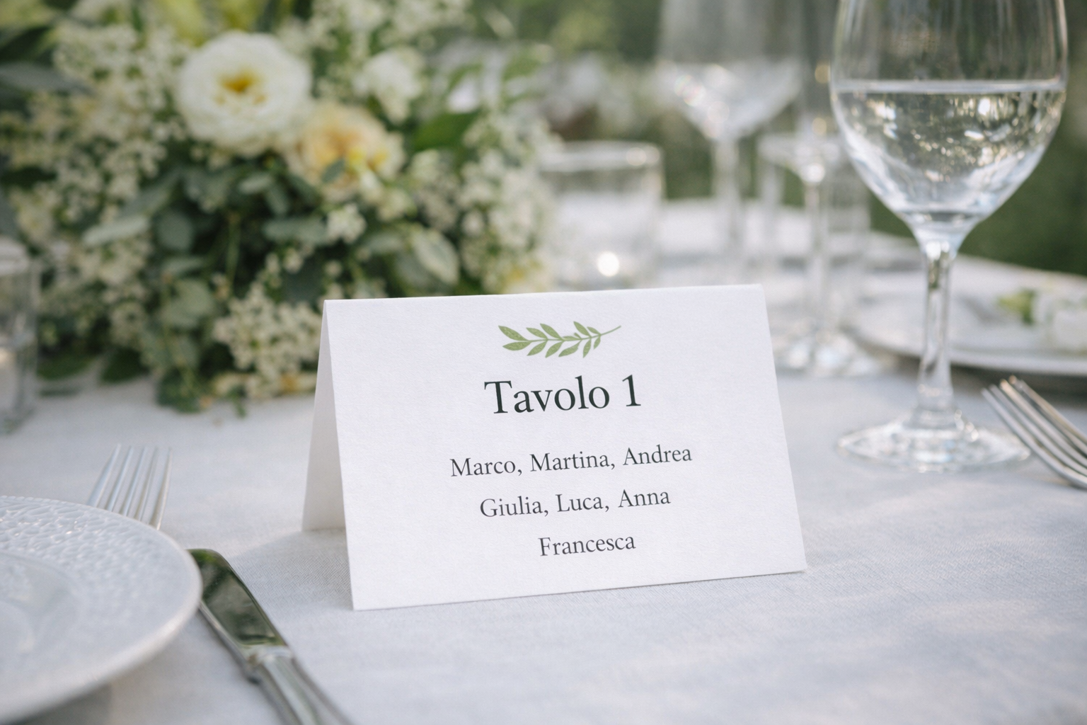 Cavallotto Segnaposto Pieghevole Personalizzato