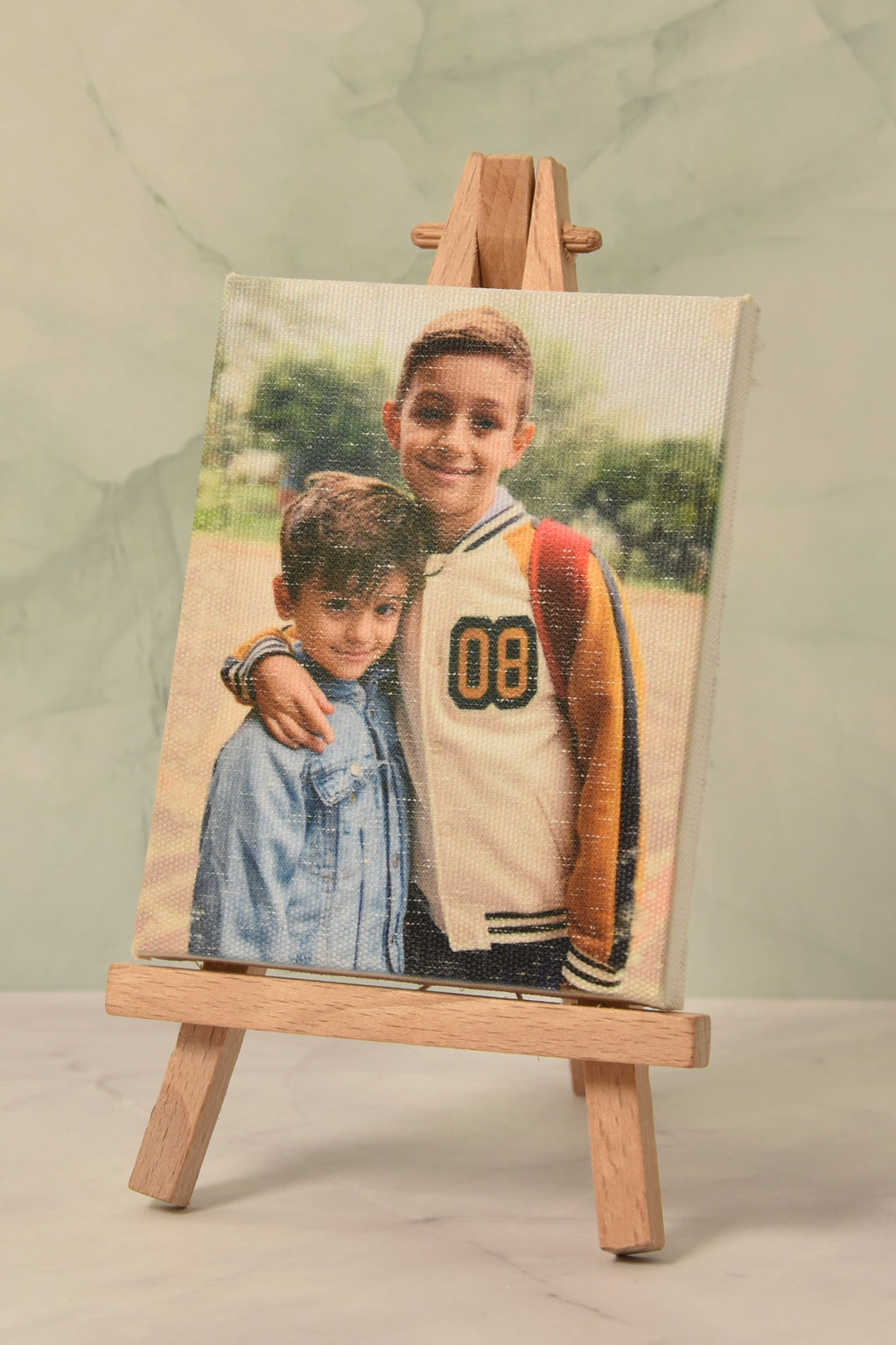 Mini Tela Big Portafoto con Cavalletto - Decorazione da Tavolo Originale