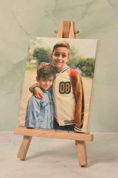 Mini Tela Big Portafoto con Cavalletto - Decorazione da Tavolo Originale