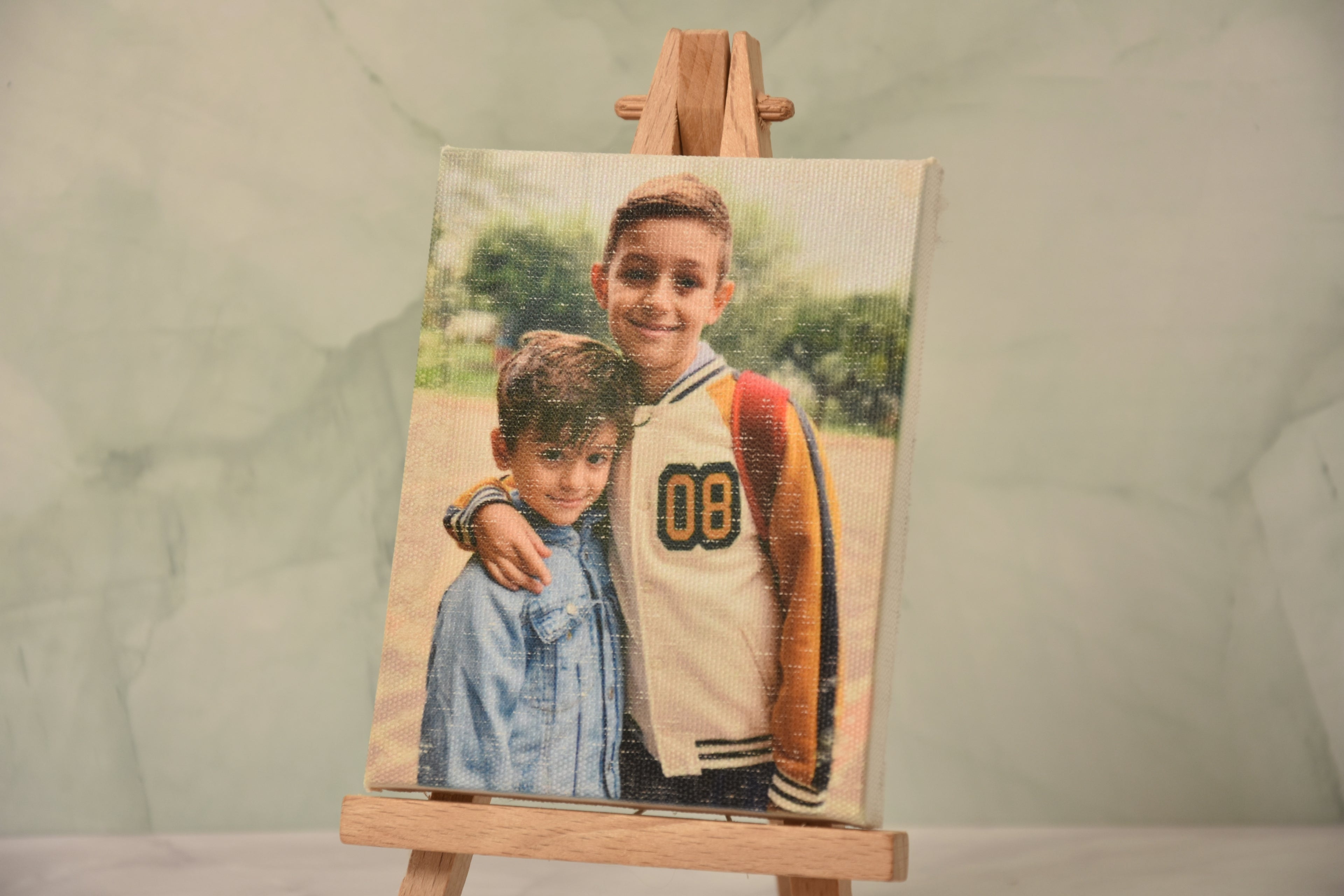 Mini Tela Big Portafoto con Cavalletto - Decorazione da Tavolo Originale