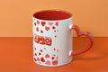 Tazza con manico a cuore personalizzata