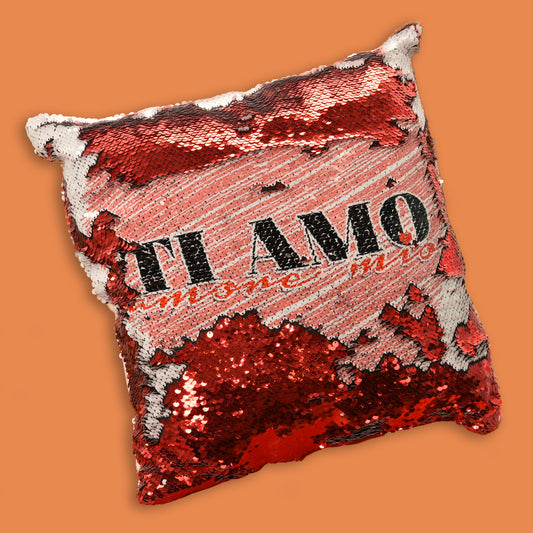 Cuscino con Paillettes Magiche Personalizzabile