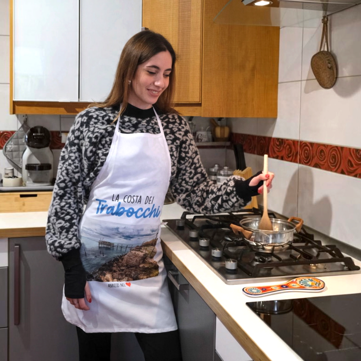 Grembiule da Cucina Personalizzato con Foto, Nome o Frase - Regalo per Chi Ama Cucinare
