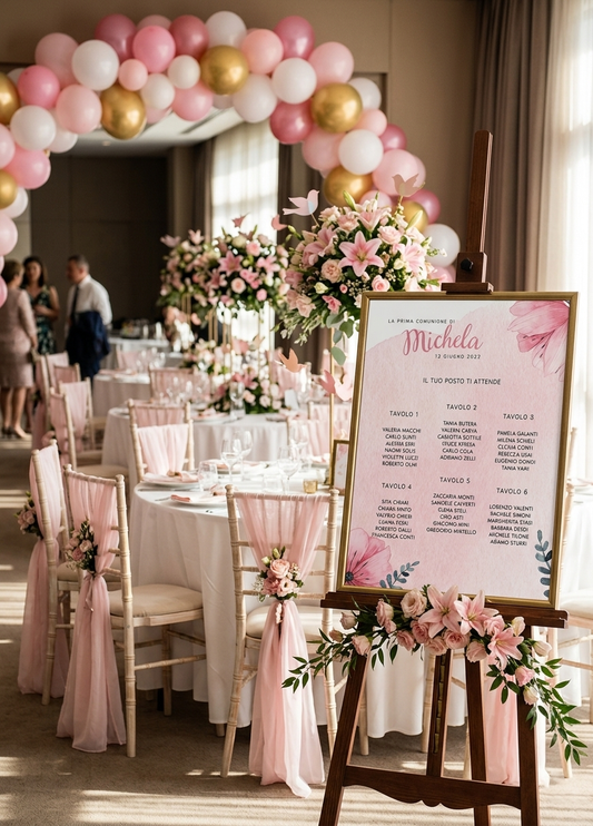 Tableau de Mariage Personalizzato