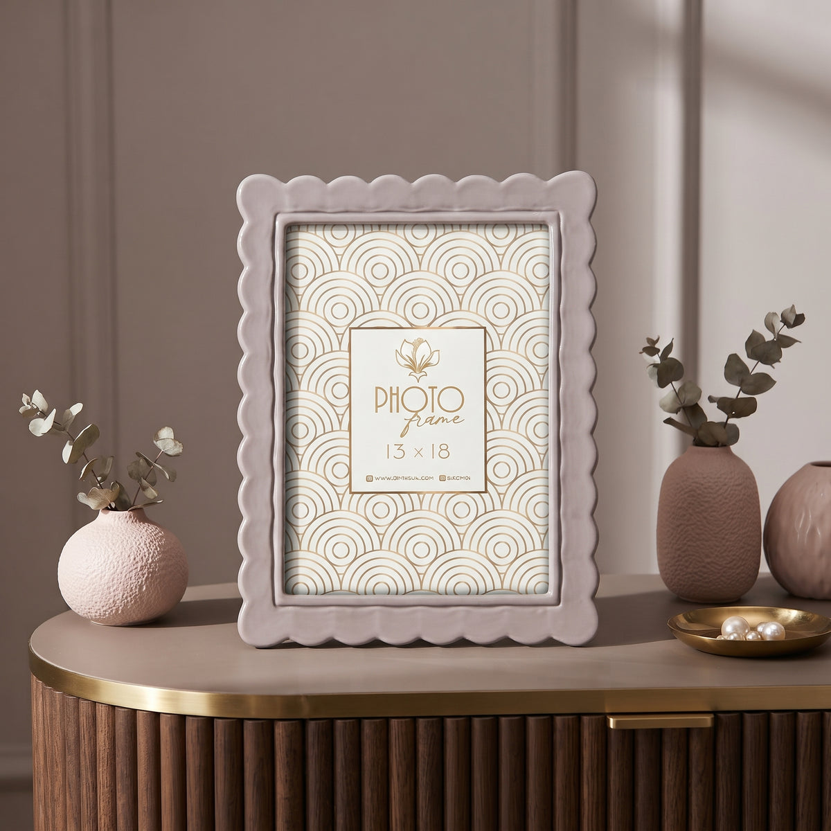 Cornice Portafoto da Tavolo Beige, Marrone o Bianca - Portafoto Classico Minimal