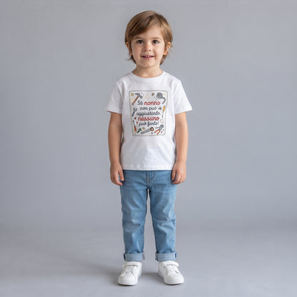 T-shirt Personalizzata Bambino e Bambina con Foto - Maglietta Effetto Cotone 3-8 Anni