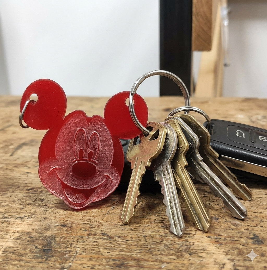 Portachiavi Personalizzato Sagomato - Accessorio con Nome o Dedica