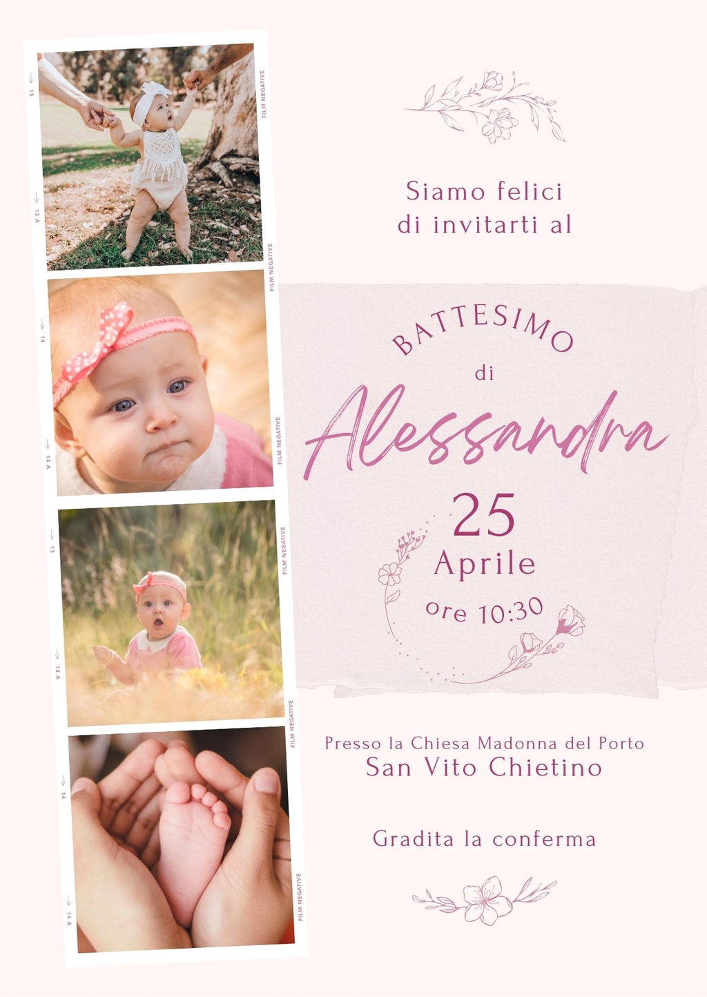 Invito Personalizzato Classico per Eventi