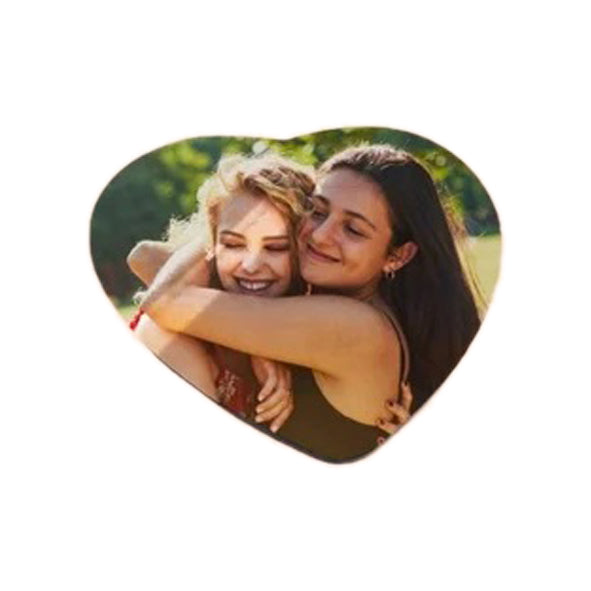 Magnete Portafoto per Frigo Personalizzato - Calamita con Foto a Cuore, Rotonda o Quadrata