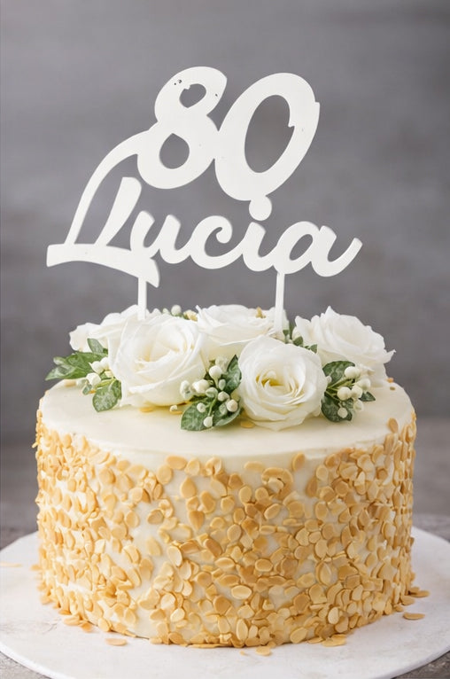 Cake Topper Personalizzato per Torta - Decorazione Compleanno e Cerimonia